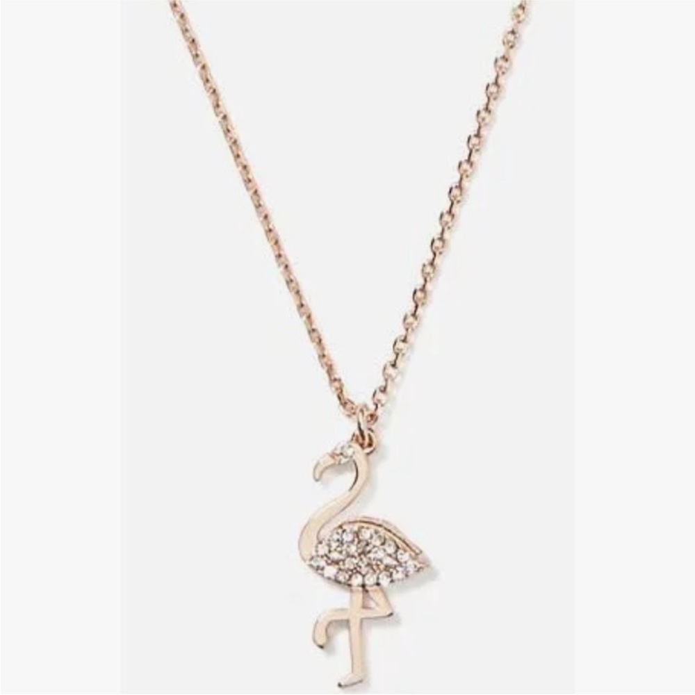 Kate Spade Rose Gold Flamingo Necklace